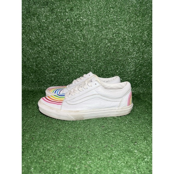 Vans Rainbow Flour Shop Skate Shoes Casual Sneakers Men Size 8.5 Women Size 10